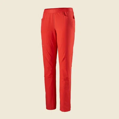 Patagonia Used Women's Chambeau Rock Pants In Catalan Coral In Red