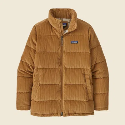 Patagonia Used Women's Cord Fjord Coat In Nest Brown