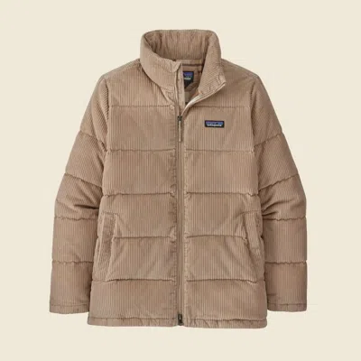 Patagonia Used Women's Cord Fjord Coat In Oar Tan In Neutral