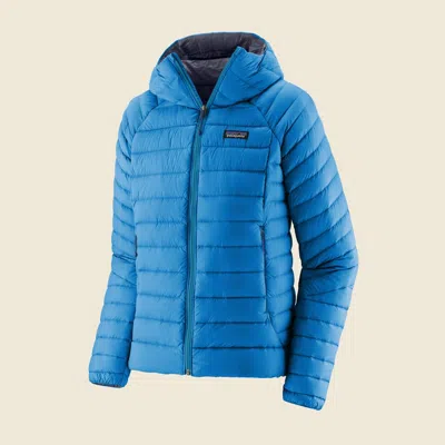 Patagonia Used Women's Down Sweater™ Hoody In Vessel Blue