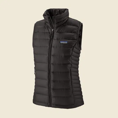 Patagonia Used Women's Down Sweater Vest In Black