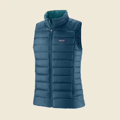 Patagonia Used Women's Down Sweater™ Vest In Lagom Blue