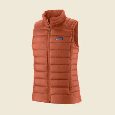 Patagonia Used Women's Down Sweater™ Vest In Sienna Clay In Brown