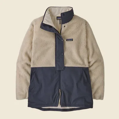 Patagonia Used Women's Driftwood Canyon Coat In Natural In Multi