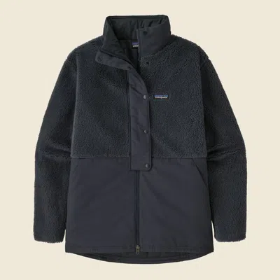 Patagonia Used Women's Driftwood Canyon Coat In Smolder Blue