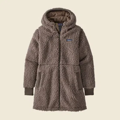 Patagonia Used Women's Dusty Mesa Parka In Furry Taupe In Brown
