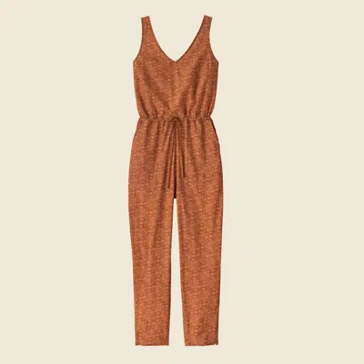 Patagonia Used Women's Fleetwith Jumpsuit In Robin Brown