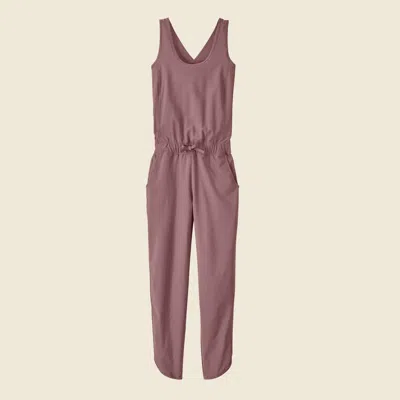 Patagonia Used Women's Fleetwith Romper In Evening Mauve In Pink