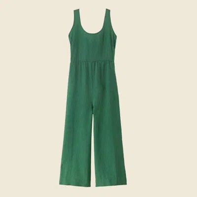 Patagonia Used Women's Garden Island Jumpsuit In Conifer Green