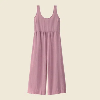 Patagonia Used Women's Garden Island Jumpsuit In Light Violet In Purple