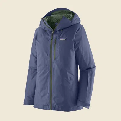 Patagonia Used Women's Insulated Powder Town Jacket In Current Blue