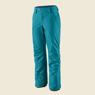 Patagonia Used Women's Insulated Powder Town Pants - Short In Belay Blue