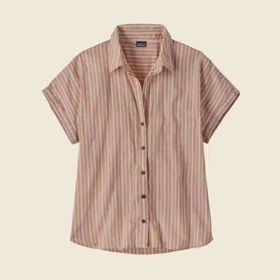 Patagonia Used Women's Lightweight A/c® Shirt In Evening Mauve In Neutral