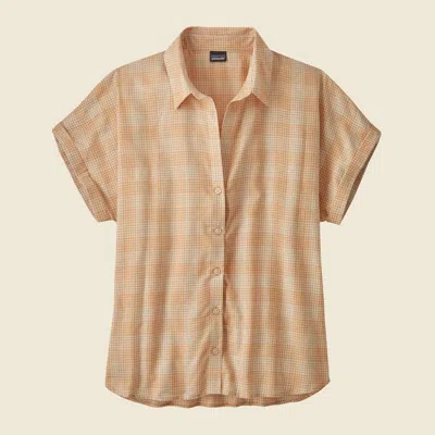 Patagonia Used Women's Lightweight A/c® Shirt In Wispy Green In Orange