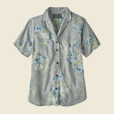 Patagonia Used Women's Lightweight Pataloha® Shirt In Sleet Green In Gray