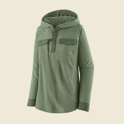 Patagonia Used Women's Long-sleeved Early Rise Shirt In Sedge Green