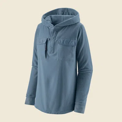 Patagonia Used Women's Long-sleeved Early Rise Shirt In Utility Blue
