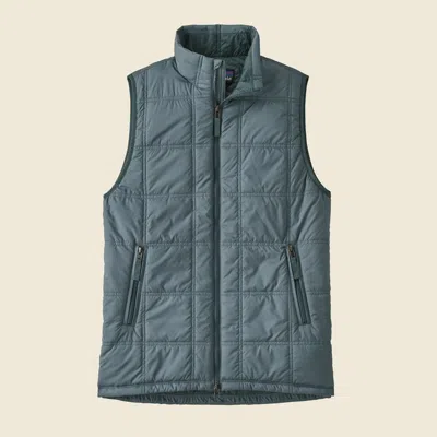 Patagonia Used Women's Lost Canyon Vest In Nouveau Green In Blue