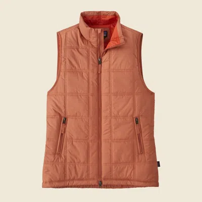 Patagonia Used Women's Lost Canyon Vest In Sienna Clay In Orange