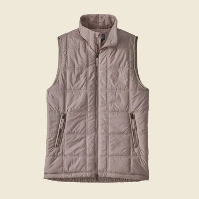 Patagonia Used Women's Lost Canyon Vest In Stingray Mauve In Gray
