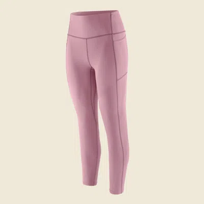 Patagonia Used Women's Maipo 7/8 Stash Tights In Light Violet In Pink