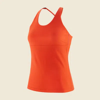 Patagonia Used Women's Mibra Tank In Paintbrush Red In Orange