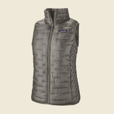 Patagonia Used Women's Micro Puff® Vest In Feather Grey In Gray