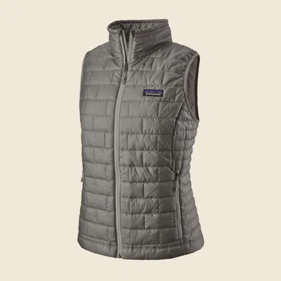Patagonia Used Women's Nano Puff® Vest In Feather Grey In Gray