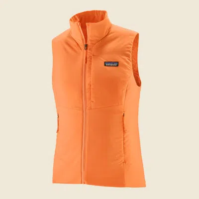 Patagonia Used Women's Nano-air® Light Vest In Vivid Apricot In Gold