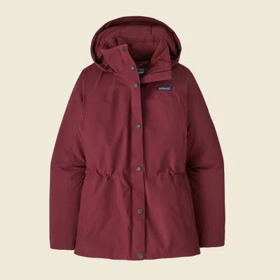 Patagonia Used Women's Off Slope Jacket In Sequoia Red