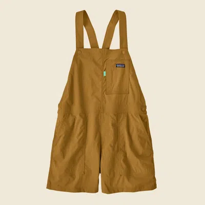 Patagonia Used Women's Outdoor Everyday Overalls In Bobcat Brown