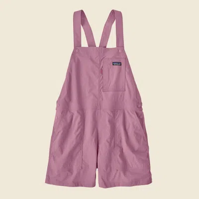 Patagonia Used Women's Outdoor Everyday Overalls In Light Violet In Pink