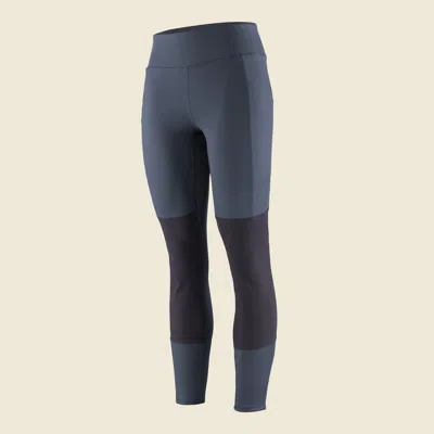 Patagonia Used Women's Pack Out Hike Tights In Smolder Blue