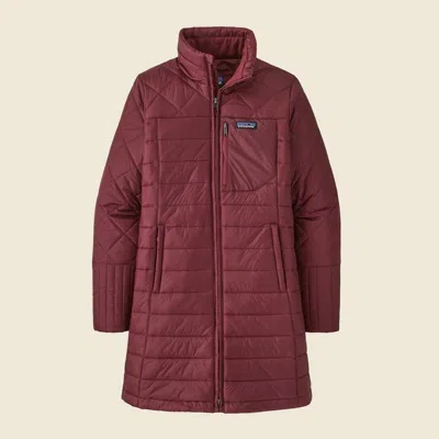 Patagonia Used Women's Radalie Parka In Sequoia Red In Brown