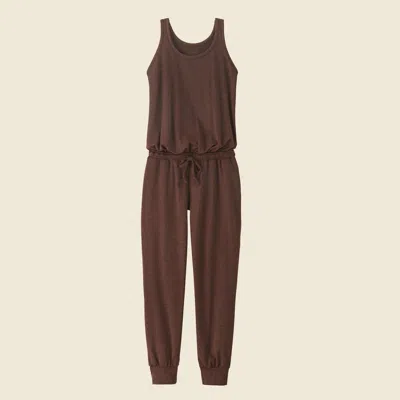 Patagonia Used Women's Seabrook Jumpsuit In Cone Brown