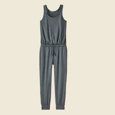 Patagonia Used Women's Seabrook Jumpsuit In Plume Grey In Blue