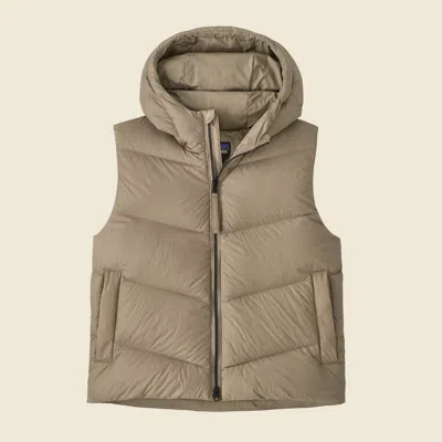 Patagonia Used Women's Sindit Vest In Seabird Grey In Green