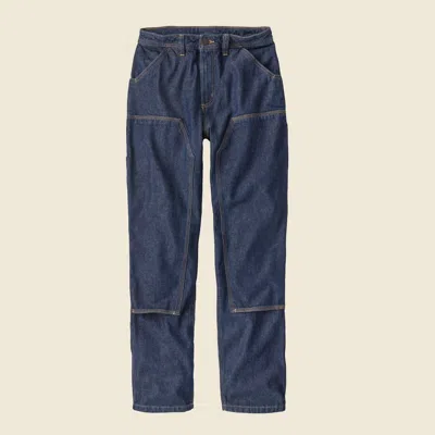 Patagonia Used Women's Slim Work Denim Pants - Regular In Hemp Original Standard In Blue