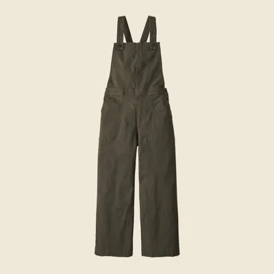Patagonia Used Women's Stand Up® Cropped Overalls In Basin Green
