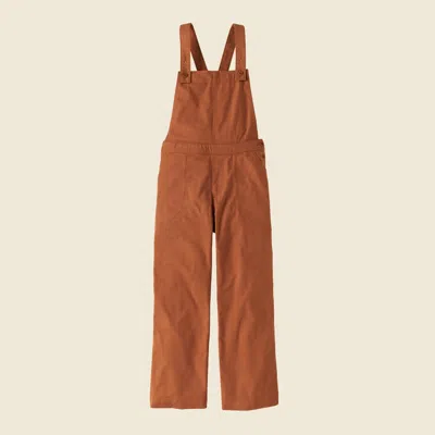 Patagonia Used Women's Stand Up® Cropped Overalls In Robin Brown
