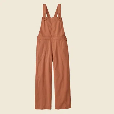 Patagonia Used Women's Stand Up® Cropped Overalls In Sienna Clay In Orange