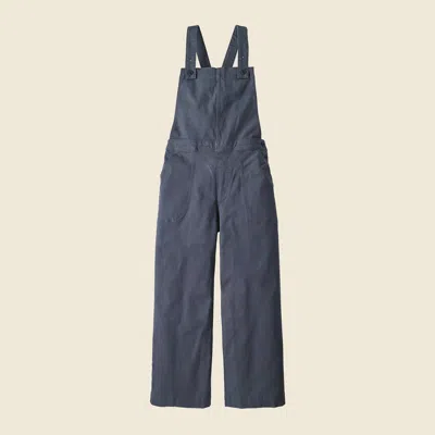 Patagonia Used Women's Stand Up® Cropped Overalls In Smolder Blue