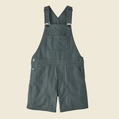 Patagonia Used Women's Stand Up® Overalls - 5" In Nouveau Green In Gray