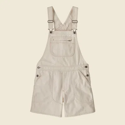 Patagonia Used Women's Stand Up® Overalls - 5" In Undyed Natural In Neutral