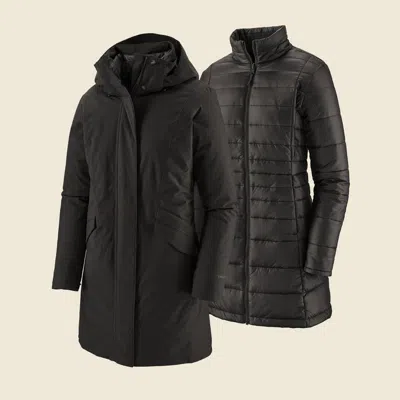 Patagonia Used Women's Vosque 3-in-1 Parka In Black