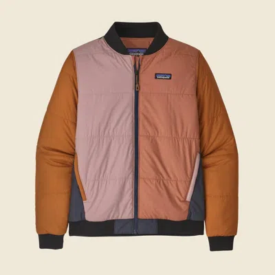 Patagonia Used Women's Zemer Bomber Jacket In Multicolor In Brown