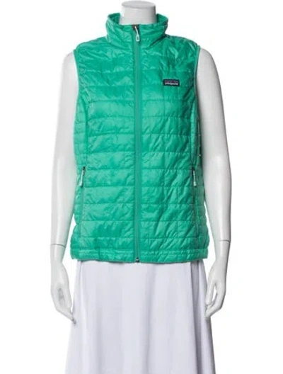 Pre-owned Patagonia Vest In Green