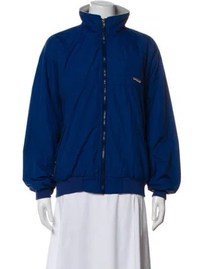 Pre-owned Patagonia Vintage 1998 Bomber Jacket In Blue