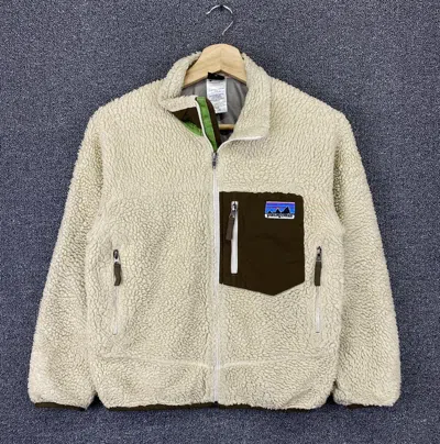 Pre-owned Patagonia Vintage  Retro X Deep Pile Fleece Jacket In Yellow