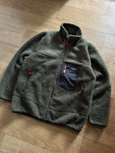 Pre-owned Patagonia Vintage  Retro-x Fleece Jacket In Green